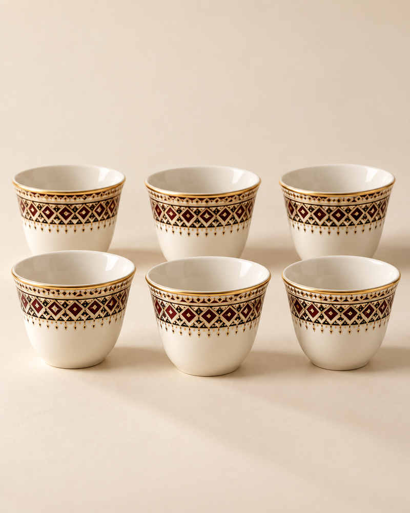 Finjan Coffee Cups — Set of Six — Emirati concept design