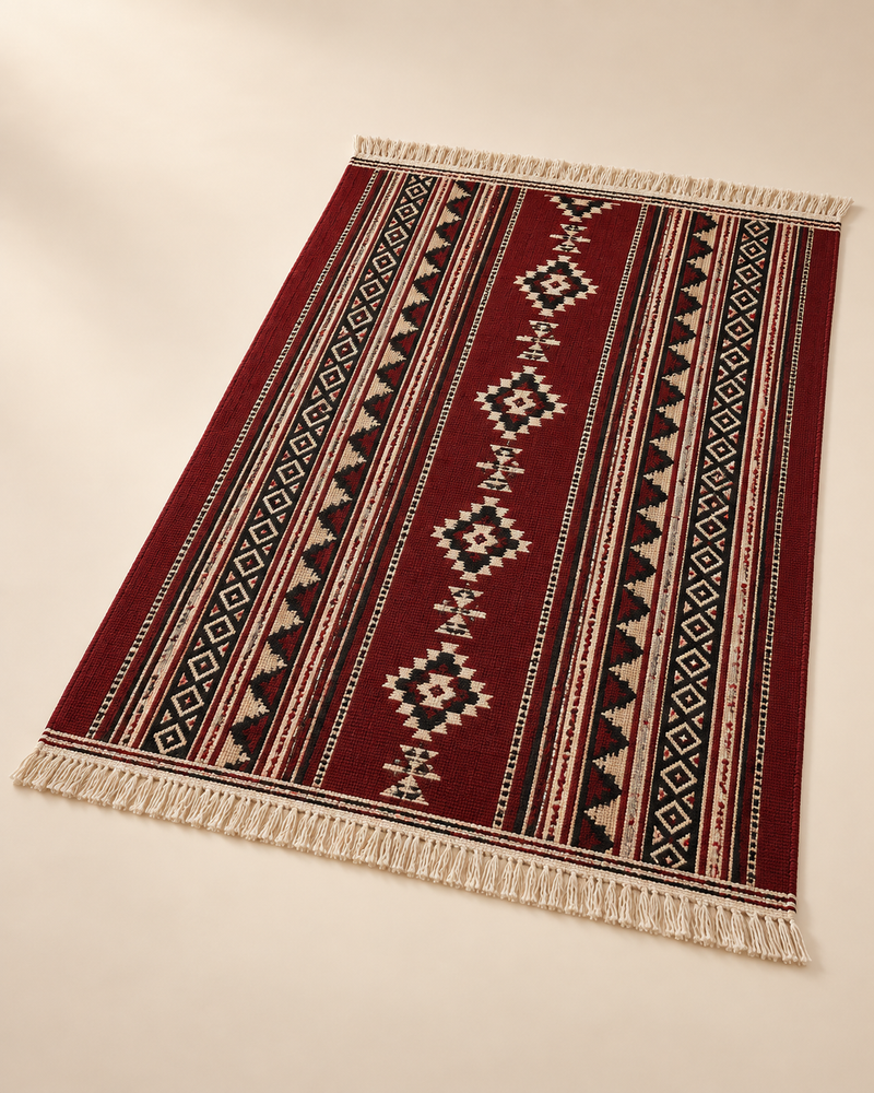 Liwa Woven Camp Rug — Emirati concept design